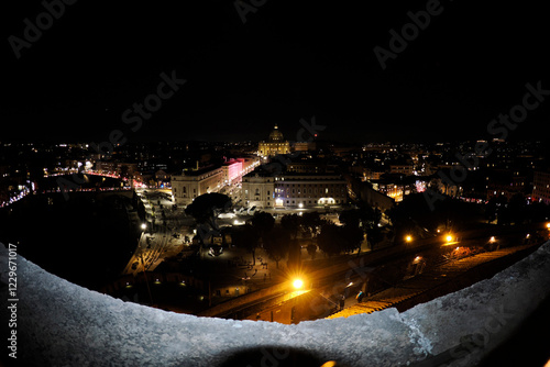 Wallpaper Mural Rome night view cityscape from Castel Sant'Angelo Castle Torontodigital.ca