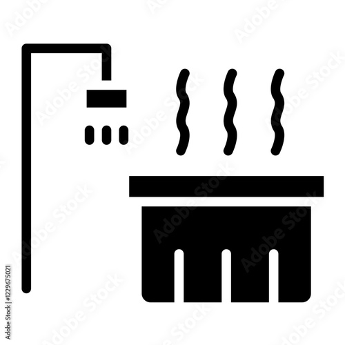 Vector Design Hot Tub Icon Style