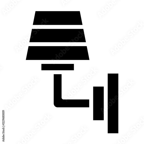 Vector Design Wall Lamp Icon Style