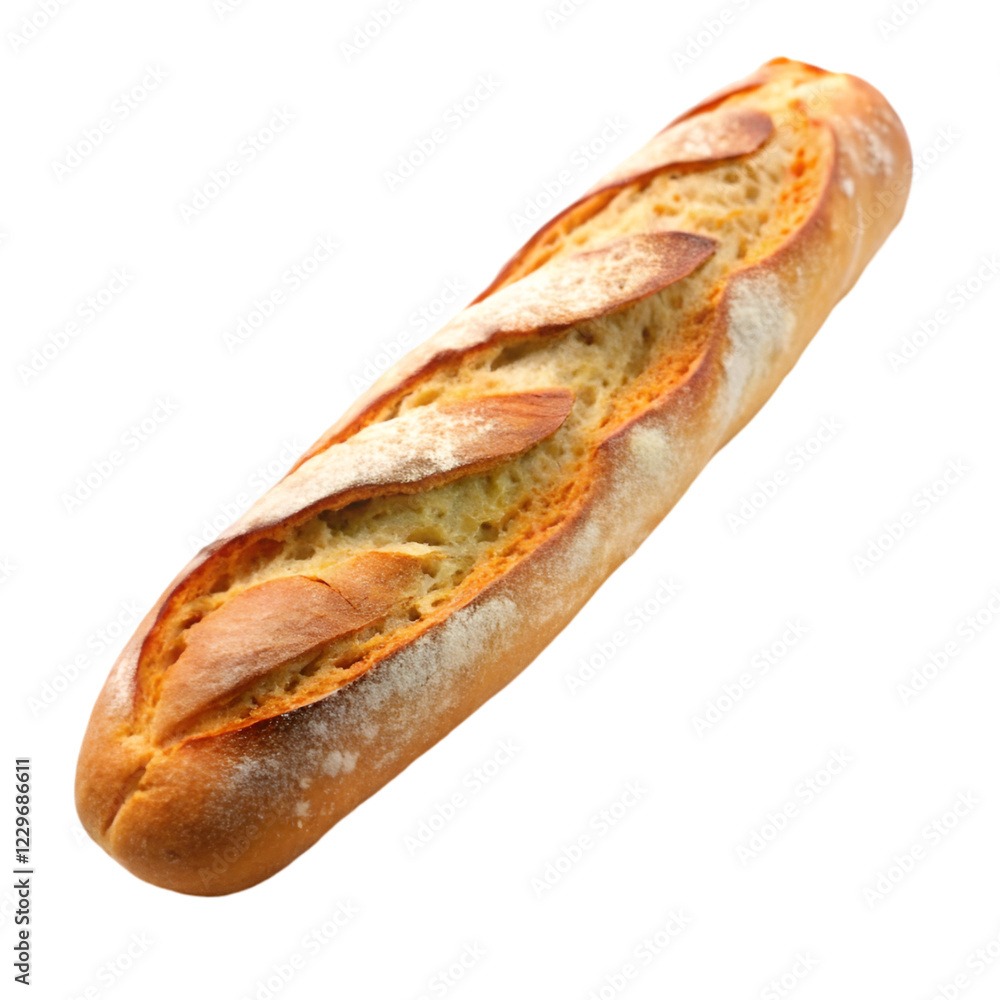 Baguette isolated on transparent background Baguette isolated on transparent background