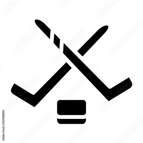 Vector Design Ice Hockey Icon Style