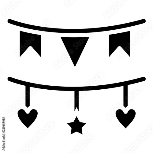 Vector Design Garlands Icon Style