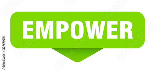 empower sticker. empower sign on transparent background
