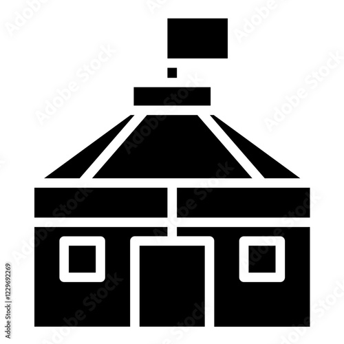 Vector Design Yurt Icon Style