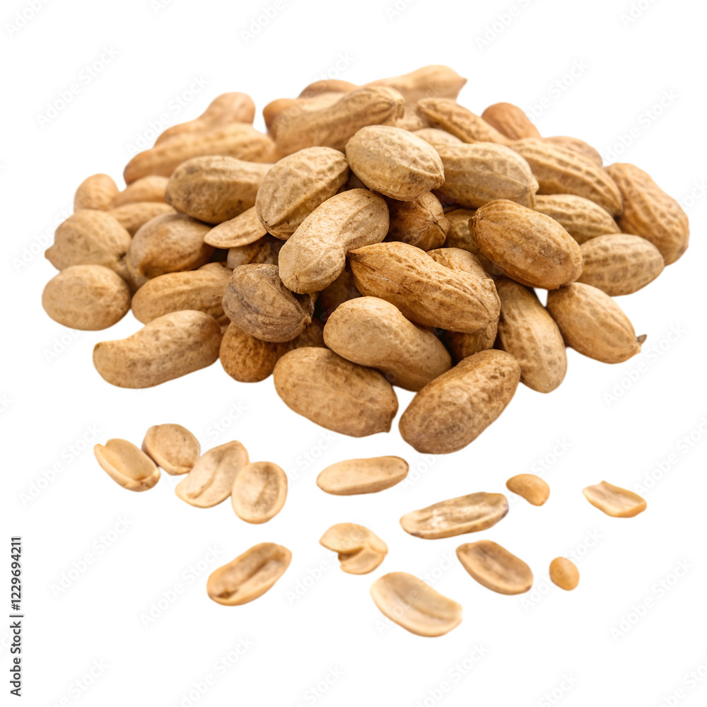 Heap of peanut isolated on transparent background Heap of peanut isolated on transparent background