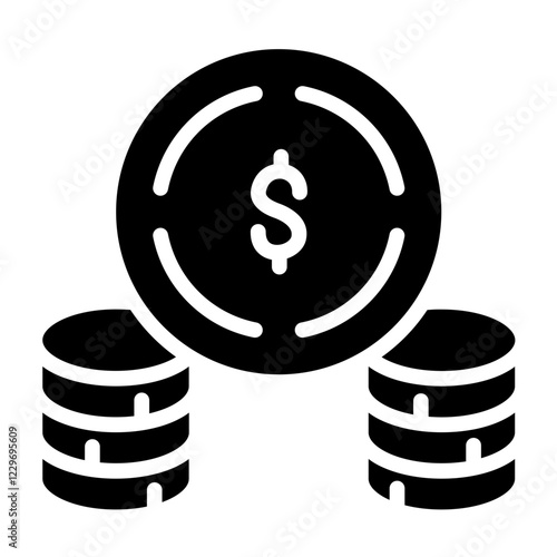 Vector Design Coins Icon Style