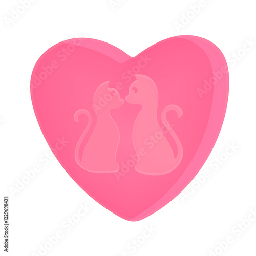two pink hearts