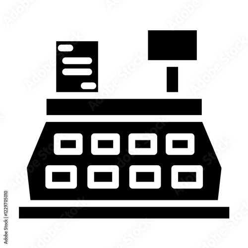 Vector Design Cash Register Icon Style