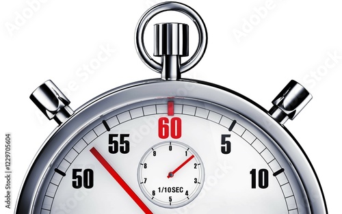 High resolution rendering of a stop watch