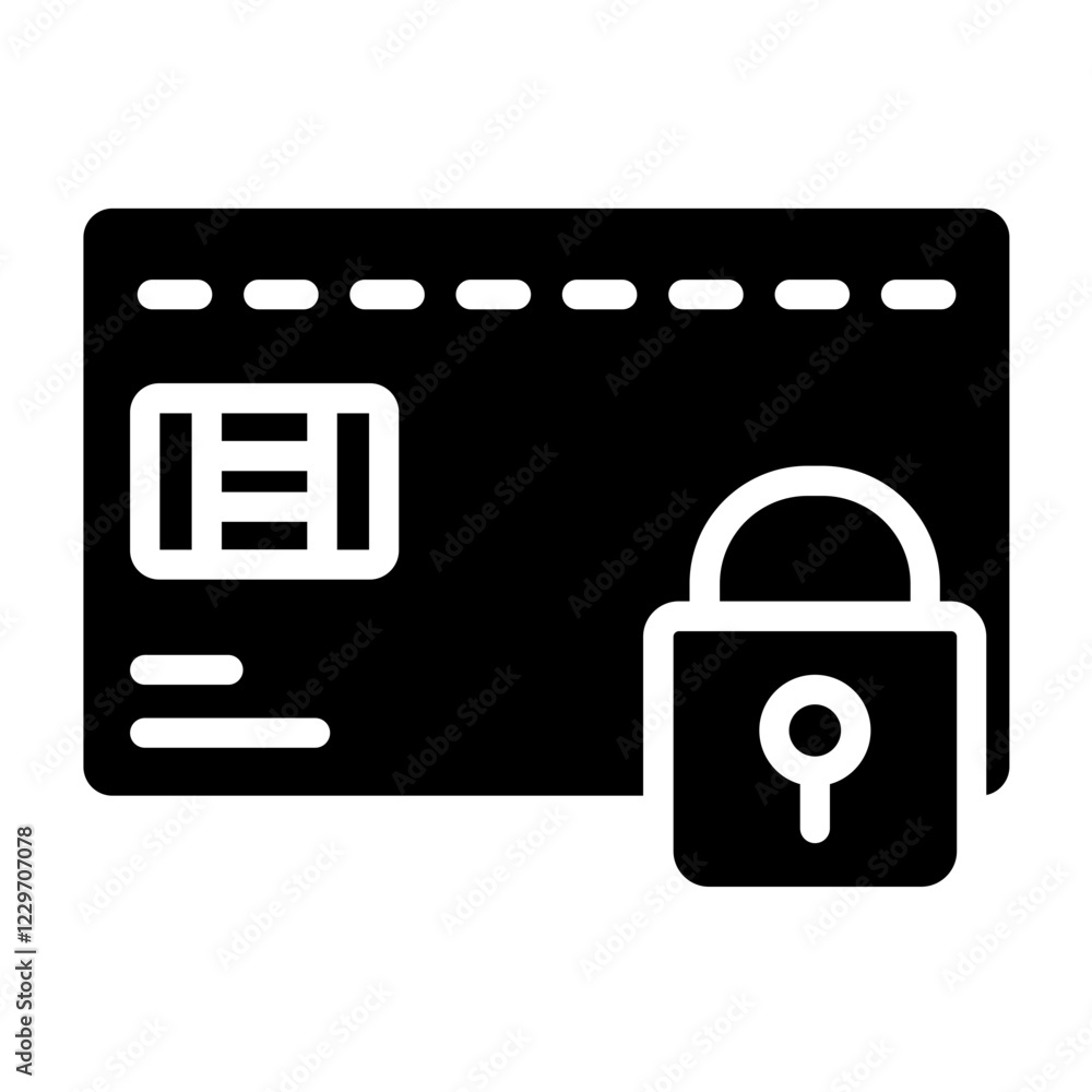 Vector Design Card Blocked Icon Style Vector Design Card Blocked Icon Style