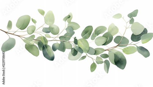 branch with green leaves