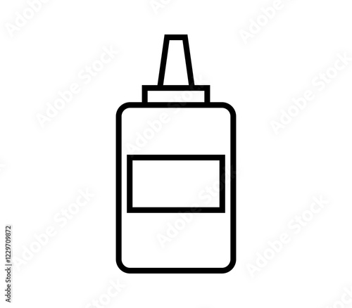 Obraz na płótnie Glue icon illustrated in vector on white background w salonie