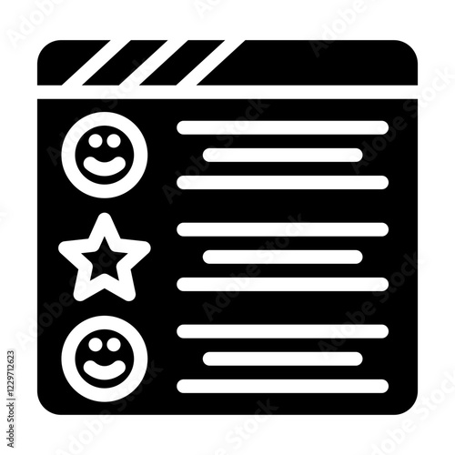 Vector Design Positive Review Icon Style