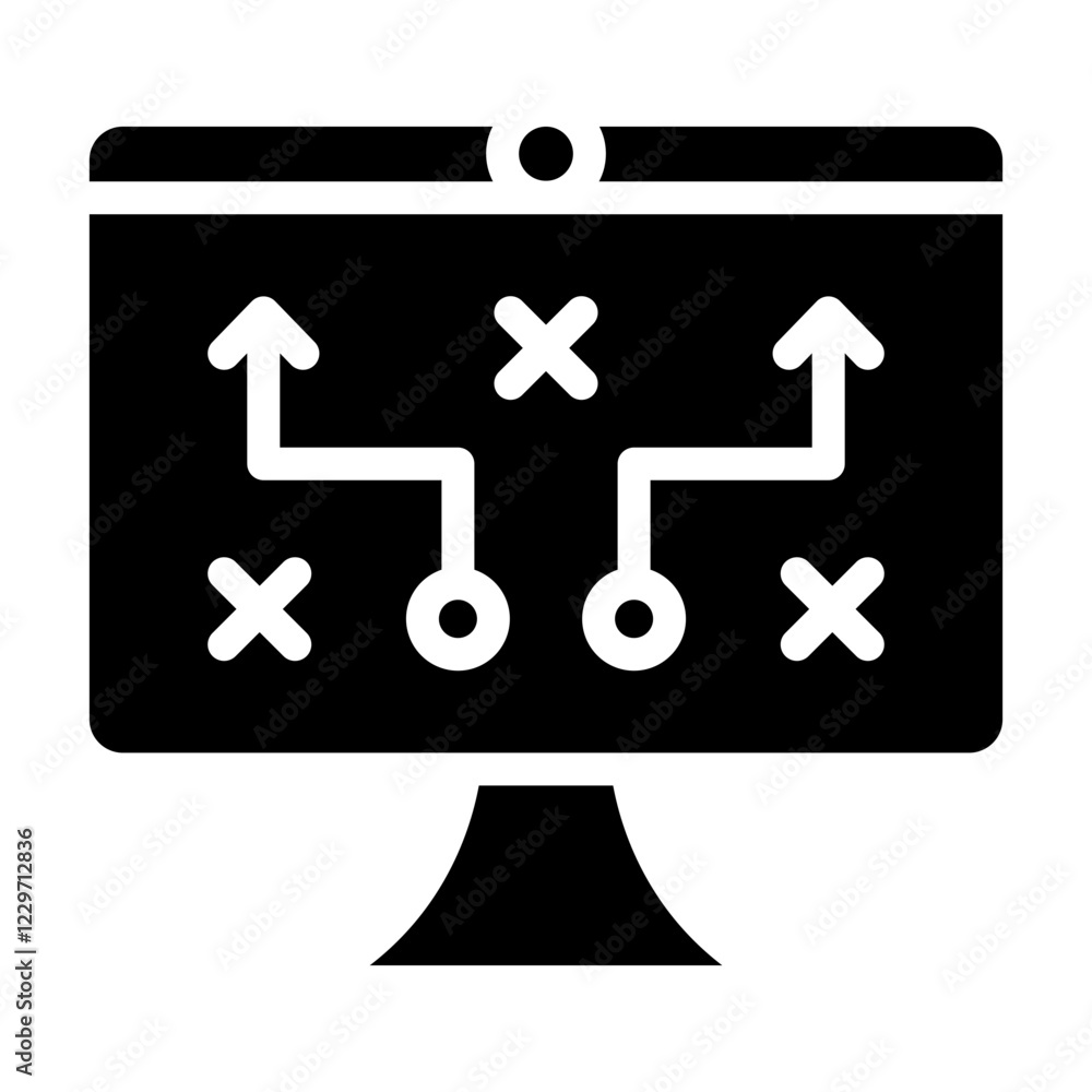 Vector Design Digital Strategy Icon Style Vector Design Digital Strategy Icon Style
