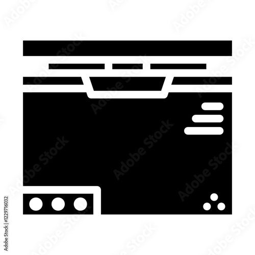 Vector Design Deep Freezer Icon Style