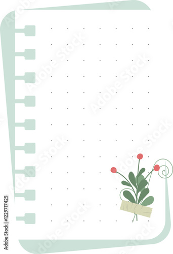 Bullet journal template. Weekly, daily planer. Mental health planer. Vector illustration