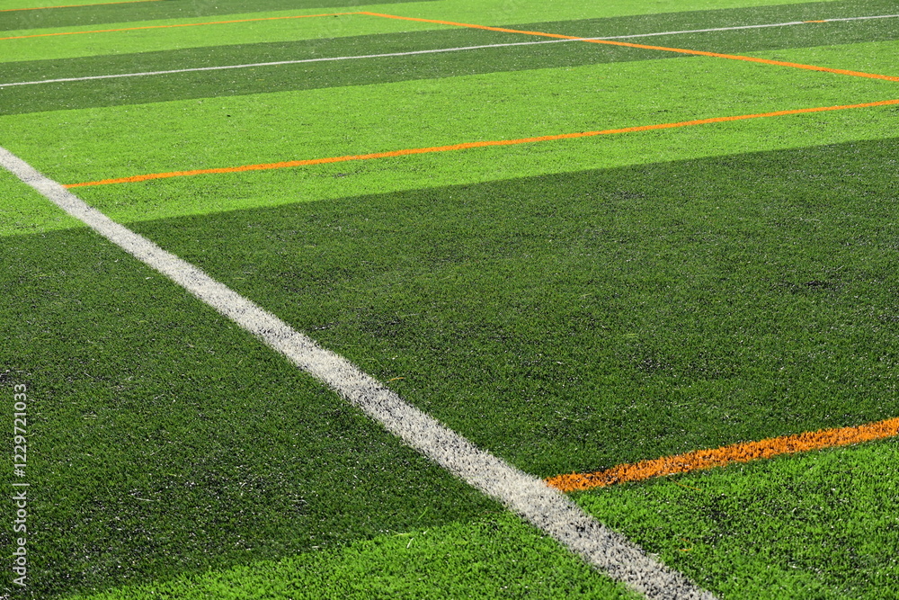 Obraz premium artificial green grass background for playground