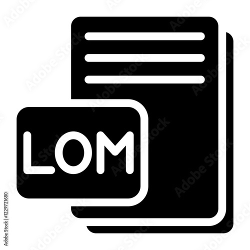 Vector Design LOM Icon Style