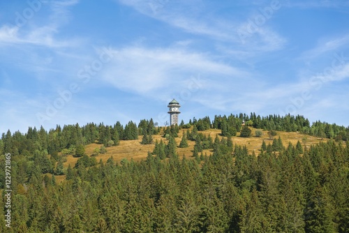 Feldbergturm Tower on Mt Feldberg, Black Forest, Breisgau-Hochschwarzwald district, Baden-Württemberg, Germany, Europe photo