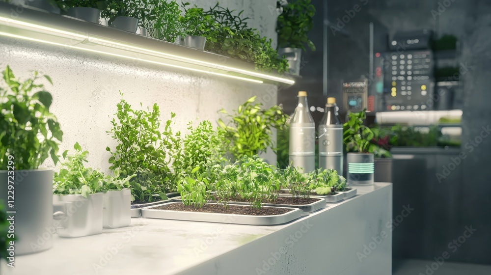 Fototapeta premium Smart Home Integrated Garden