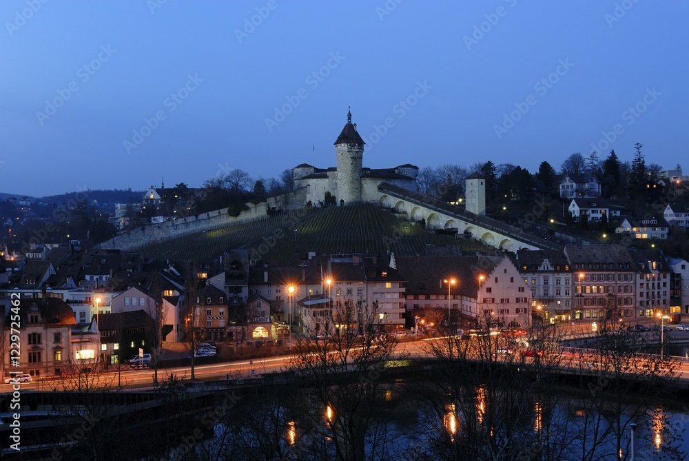 Obraz premium Munot Castle in Schaffhausen - Switzerland