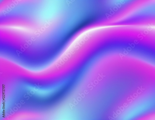 Wallpaper Mural Fluid, abstract neon gradient with waves in pink, blue, and purple, AI generated Torontodigital.ca