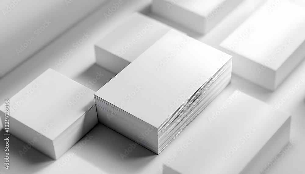 Blank Business Cards Mockup Stacks for Design Presentation Blank Business Cards Mockup Stacks for Design Presentation