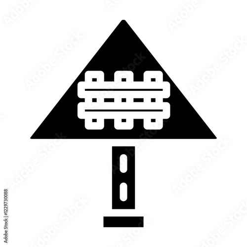 Vector Design Railroad Crossing Icon Style