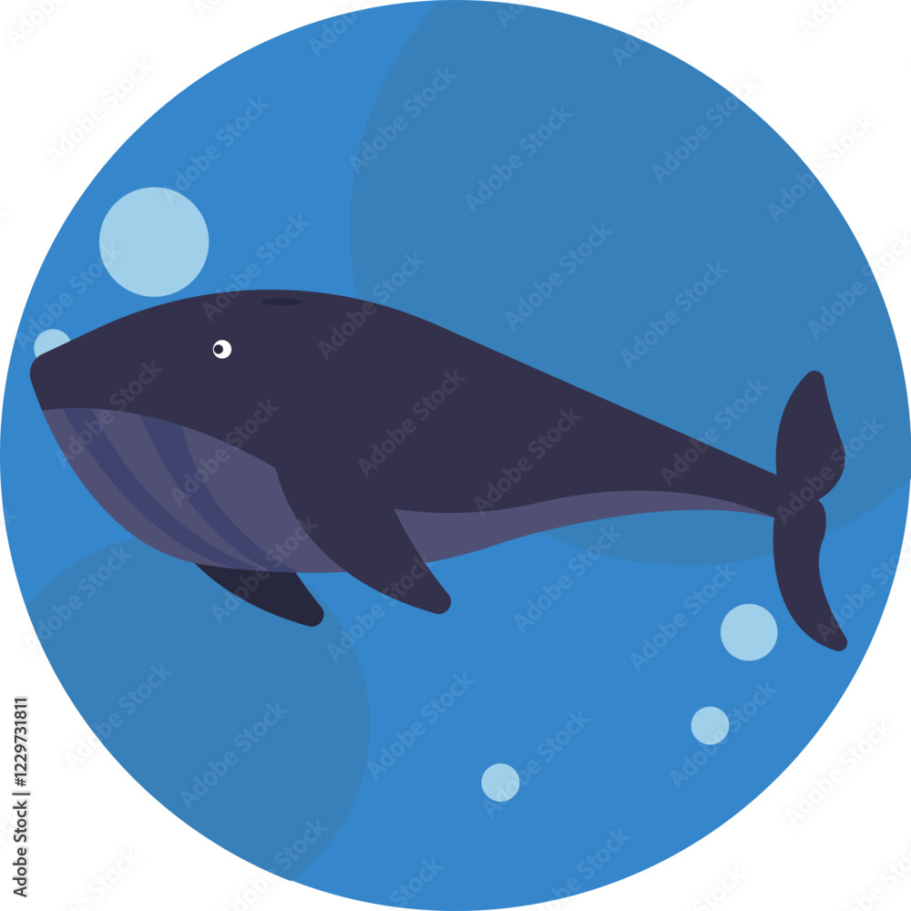 Obraz premium Whales are iconic marine mammals found in Alaskan waters, known for their massive size and majestic presence.