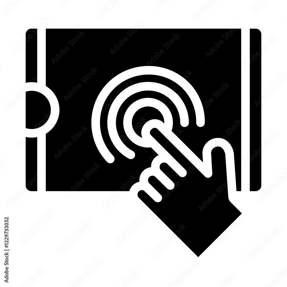 Vector Design Touch Screen Icon Style Vector Design Touch Screen Icon Style