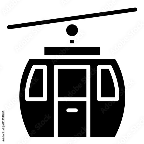 Vector Design Cable Car Icon Style