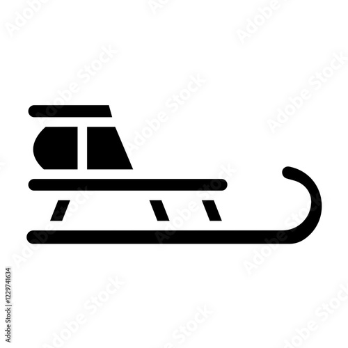 Vector Design Sled Icon Style