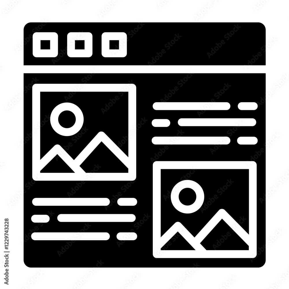 Vector Design Article Icon Style Vector Design Article Icon Style