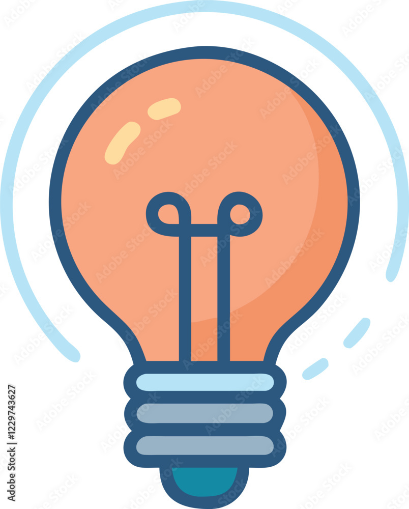 Light Bulb Idea Vector: Innovation and Creativity Icon Light Bulb Idea Vector: Innovation and Creativity Icon