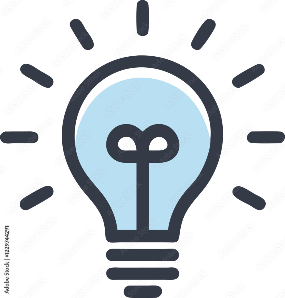 Light Bulb Idea Vector: Innovation and Creativity Icon Light Bulb Idea Vector: Innovation and Creativity Icon