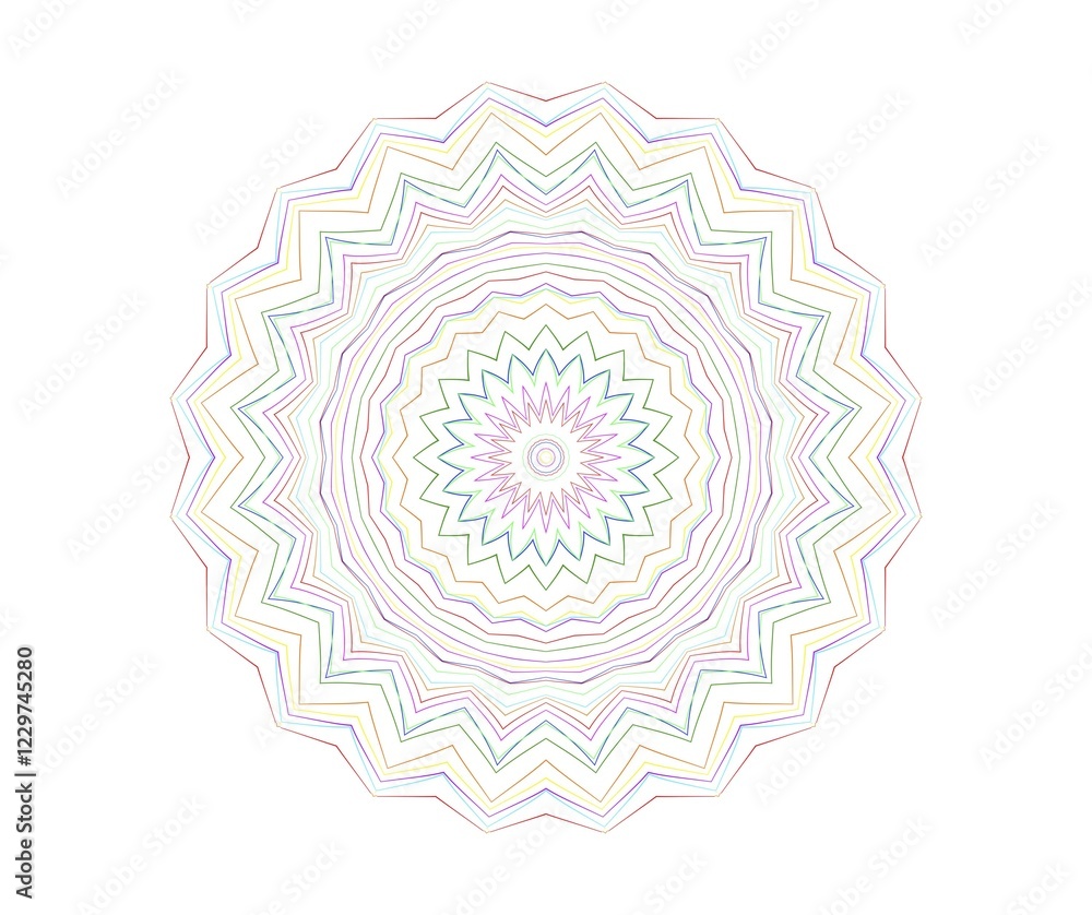 White background with abstract shape of color lines White background with abstract shape of color lines