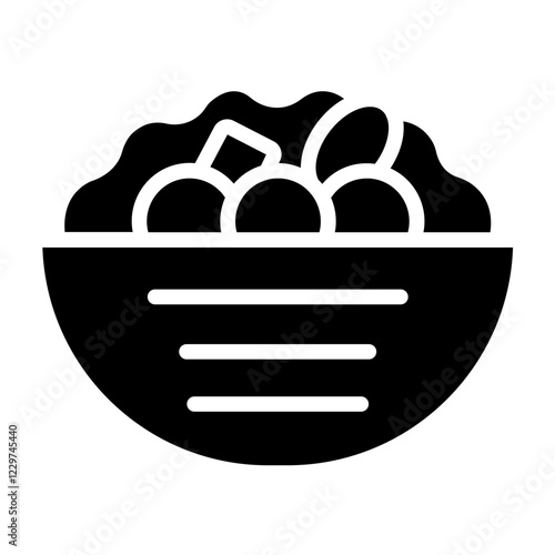 Vector Design Falafel Icon Style