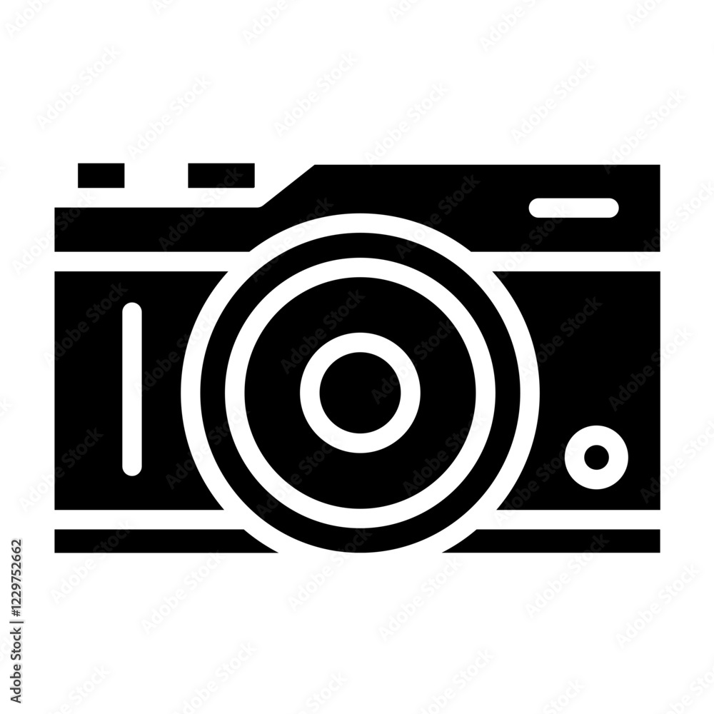 Vector Design Mirrorless Camera Icon Style Vector Design Mirrorless Camera Icon Style