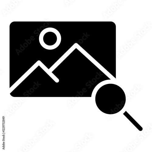 Vector Design Search Image Icon Style