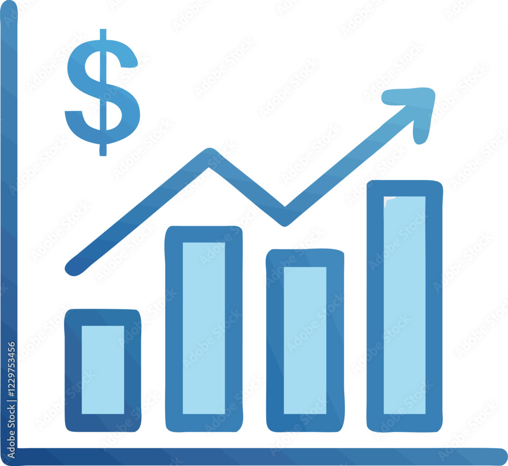 Bar and Line Chart Graphic for Marketing Projects Bar and Line Chart Graphic for Marketing Projects