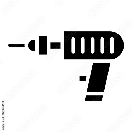 Vector Design Pneumatic Drill Icon Style