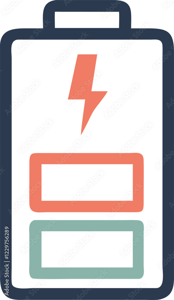 Minimalist Battery Illustration in SVG Format Minimalist Battery Illustration in SVG Format