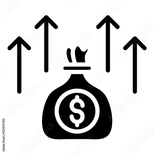 Vector Design Profit Icon Style