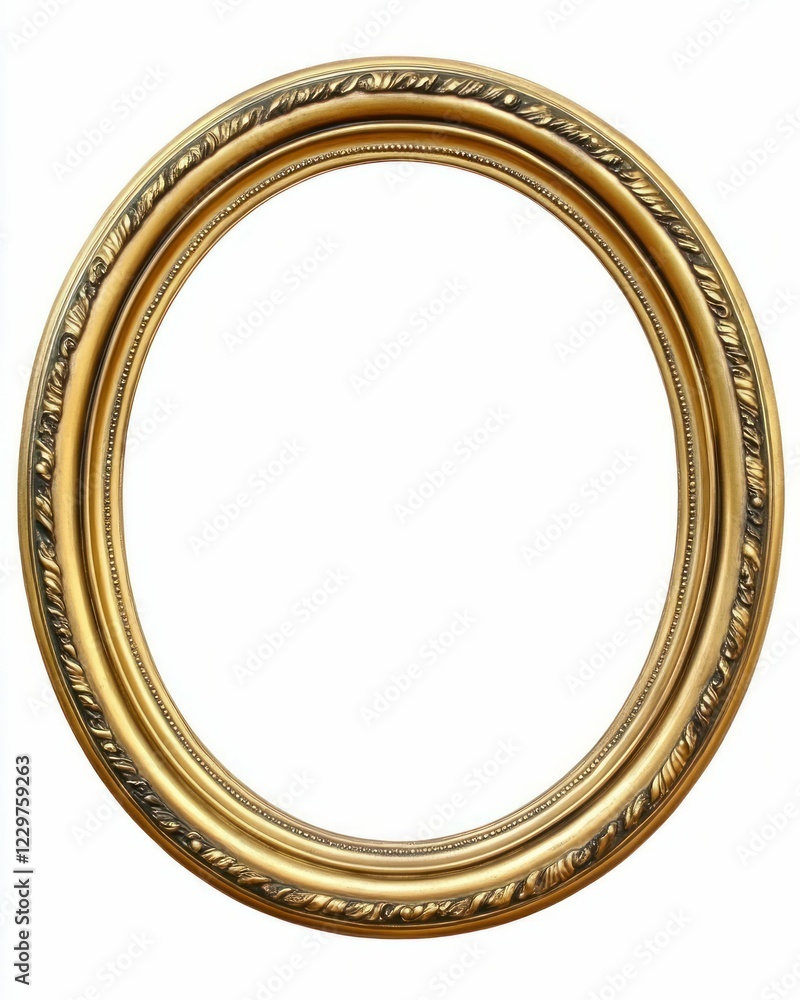 Ornate Circular Gold Frame Ornate Circular Gold Frame