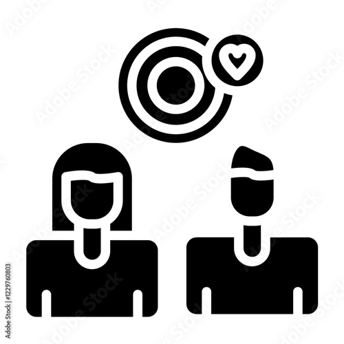 Vector Design Relationship Goals Icon Style