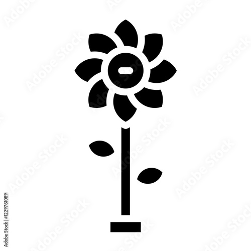Vector Design Virtual Flowers Icon Style