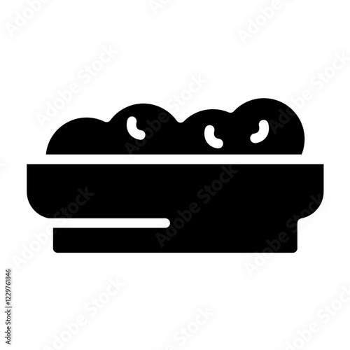 Vector Design Cottage Cheese Icon Style