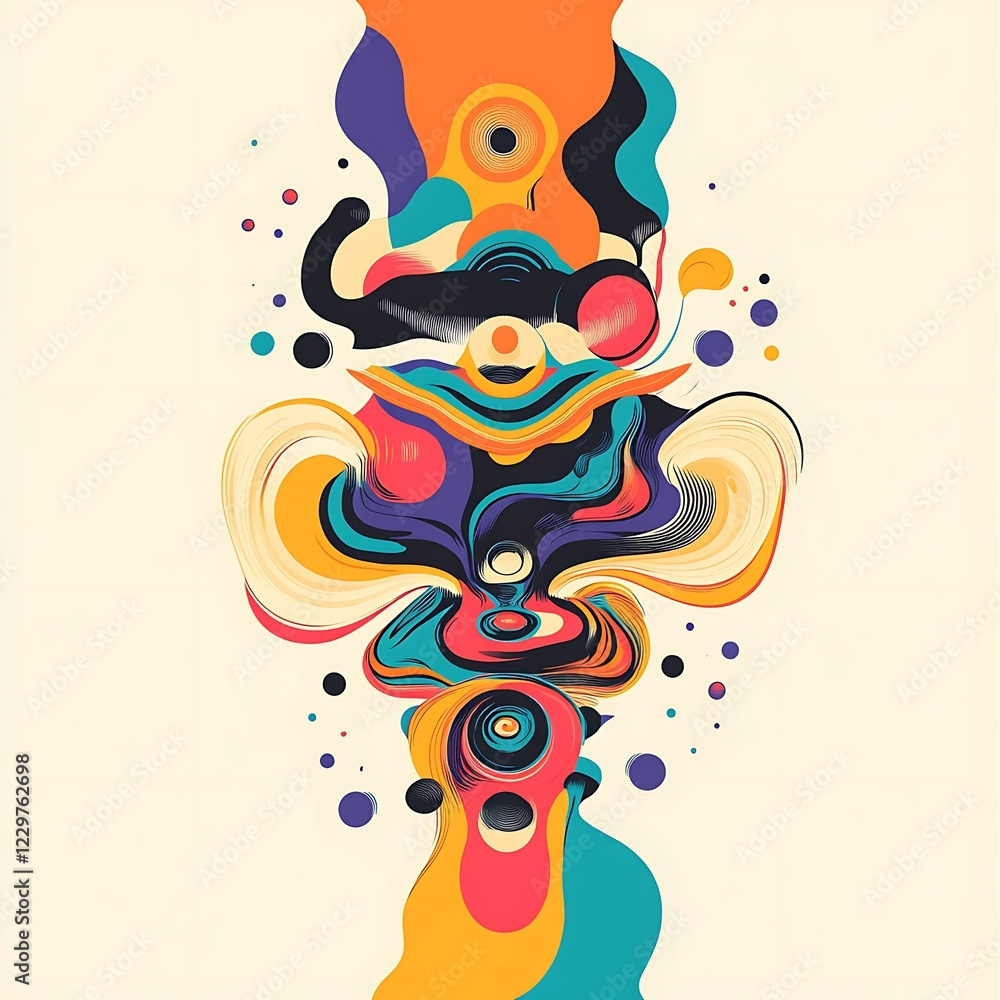 Abstract colorful blob design Abstract colorful blob design