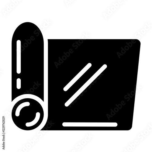 Vector Design Yoga Mat Icon Style