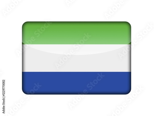 The Sierra Leone flag in the form of a glossy icon Free Download The Sierra Leone flag in the form of a glossy icon - GFXLoad